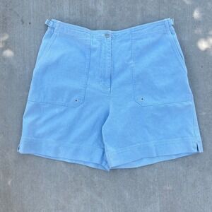 VTG Lauren Ralph Lauren‎ light blue mom shorts adjustable waist size 14